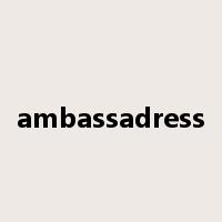 ambassadress是什么意思