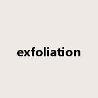 exfoliation是什么意思