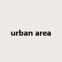 urban area是什么意思