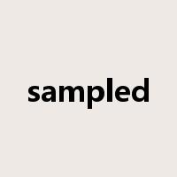 sampled是什么意思