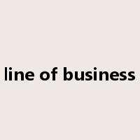 line of business是什么意思