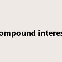 compound interest是什么意思