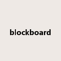 blockboard是什么意思