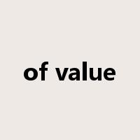 of value是什么意思