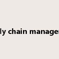 supply chain management是什么意思