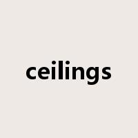 ceilings是什么意思