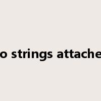 no strings attached是什么意思