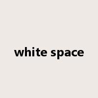 white space是什么意思