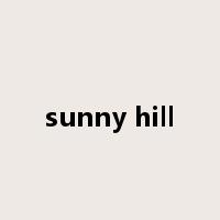 sunny hill是什么意思