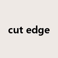 cut edge是什么意思