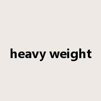 heavy weight是什么意思