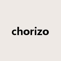 chorizo是什么意思