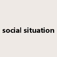 social situation是什么意思