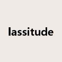 lassitude是什么意思