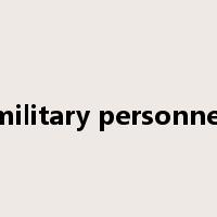 military personnel是什么意思