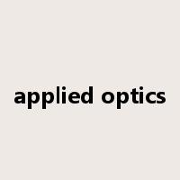 applied optics是什么意思
