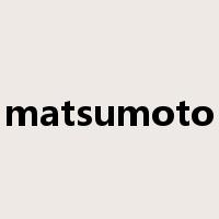 matsumoto是什么意思