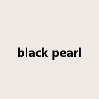 black pearl是什么意思