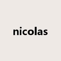 nicolas是什么意思