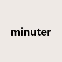 minuter是什么意思