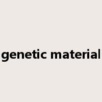 genetic material是什么意思
