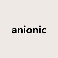 anionic是什么意思