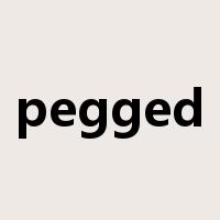 pegged是什么意思