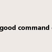 a good command of是什么意思