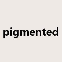 pigmented是什么意思
