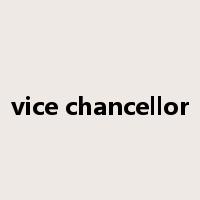 vice chancellor是什么意思