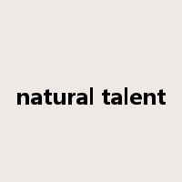 natural talent是什么意思