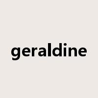geraldine是什么意思