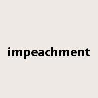 impeachment是什么意思