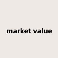 market value是什么意思