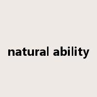 natural ability是什么意思