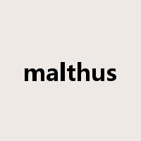 malthus是什么意思