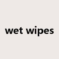 wet wipes是什么意思