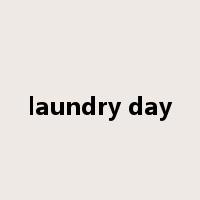 laundry day是什么意思