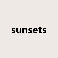 sunsets是什么意思