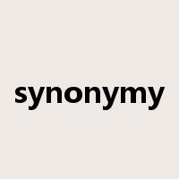 synonymy是什么意思