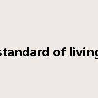 standard of living是什么意思