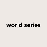 world series是什么意思