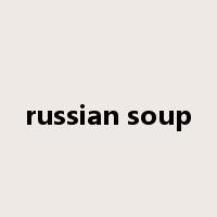 russian soup是什么意思