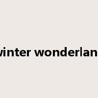 winter wonderland是什么意思