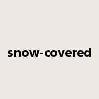 snow-covered是什么意思