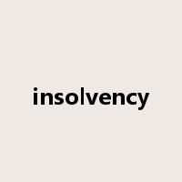 insolvency是什么意思