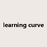 learning curve是什么意思
