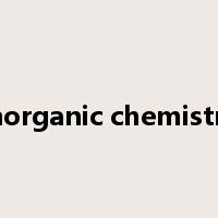 inorganic chemistry是什么意思