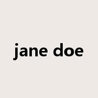 jane doe是什么意思