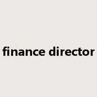 finance director是什么意思